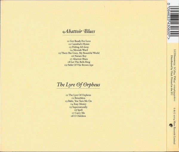 Nick Cave & The Bad Seeds : Abattoir Blues / The Lyre Of Orpheus (2xCD, Album, Dig)