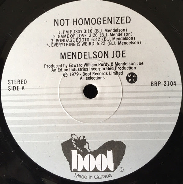 Mendelson Joe : Not Homogenized (LP, Album)