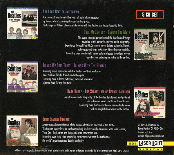 The Beatles : The Beatles In Their Own Words - A Rockumentary (5xCD + Box, Comp)