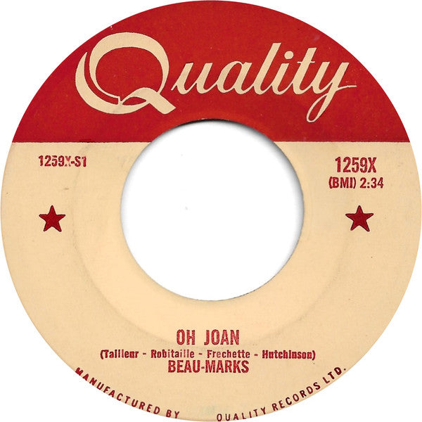 Beau-Marks* : Oh Joan  (7", Single)