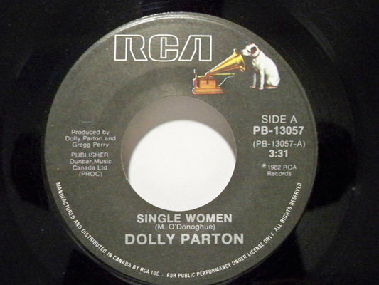 Dolly Parton : Single Women / Barbara On Your Mind (7")