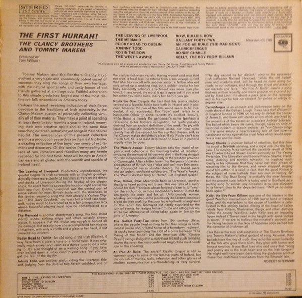 The Clancy Brothers & Tommy Makem : The First Hurrah! (LP)