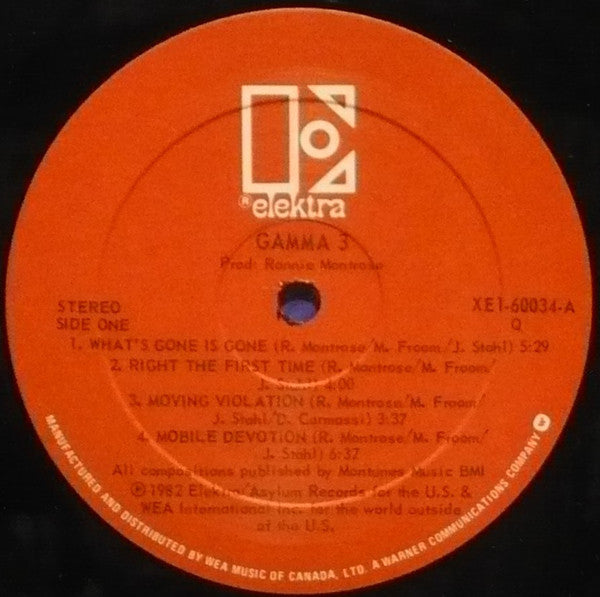 Gamma (5) : Gamma 3 (LP, Album)
