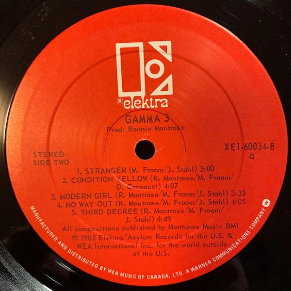Gamma (5) : Gamma 3 (LP, Album)