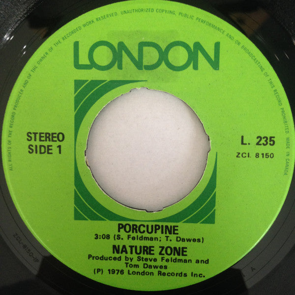 Nature Zone : Porcupine / Rhythm (Will Keep Us Together) (7")