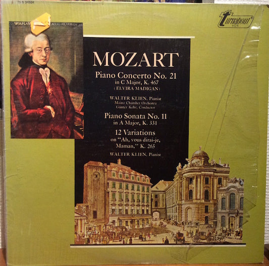 Mozart*, Walter Klien, Mainzer Kammerorchester, Günter Kehr : Piano Concerto No. 21 In C Major, K. 467 (LP)