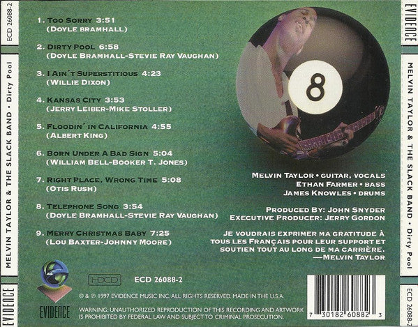 Melvin Taylor & The Slack Band : Dirty Pool (HDCD, Album)