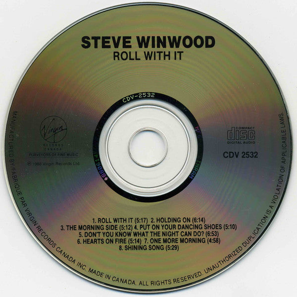 Steve Winwood : Roll With It (CD, Album)