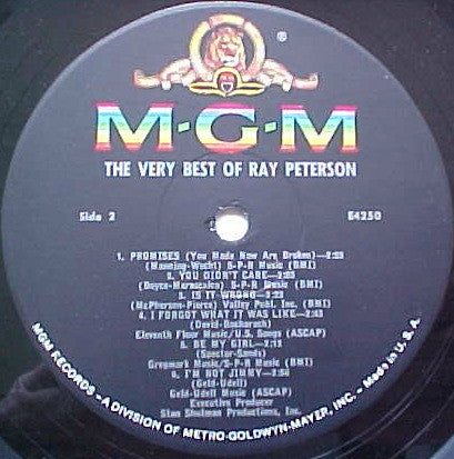 Ray Peterson : The Very Best Of Ray Peterson (LP, Comp, Mono)