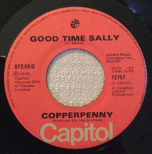 Copperpenny : Good Time Sally (7")