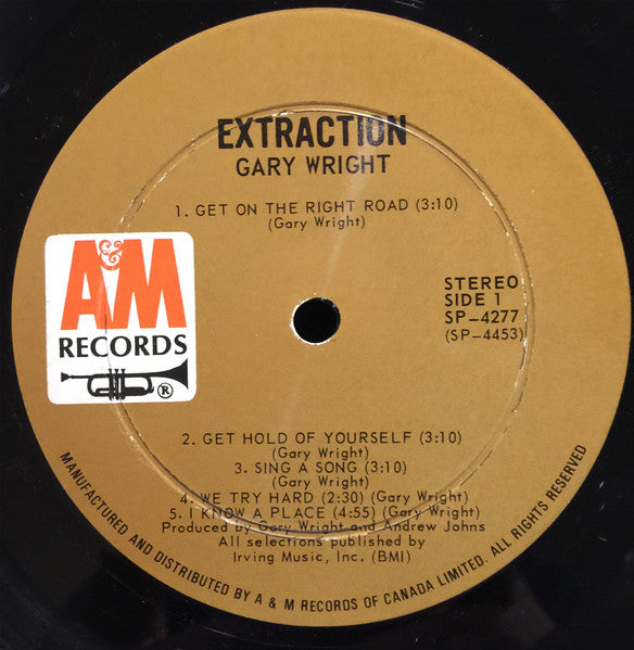 Gary Wright : Gary Wright's Extraction (LP, Album, Gat)