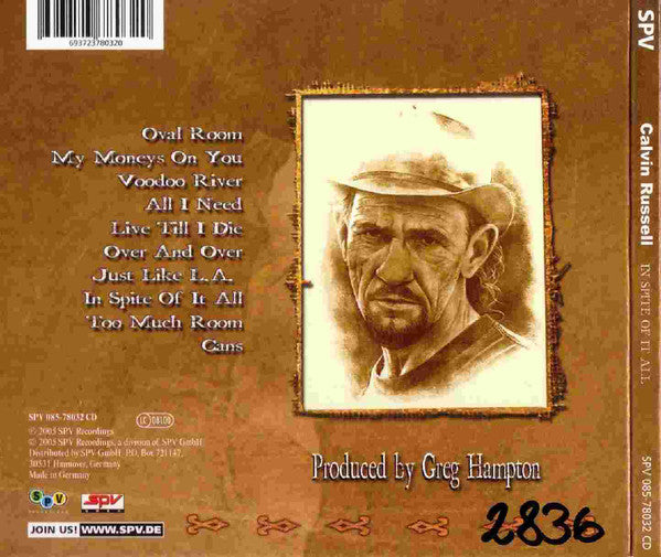 Calvin Russell : In Spite Of It All (CD, Album, Dig)