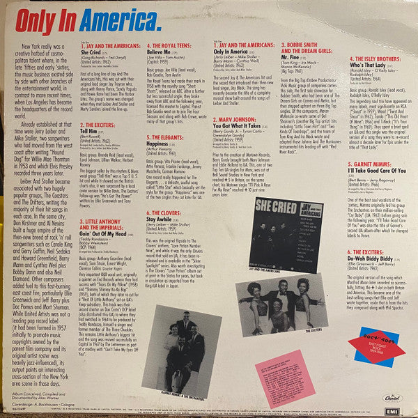 Various : Only In America East Coast Rock 1959-1968 (LP, Comp)