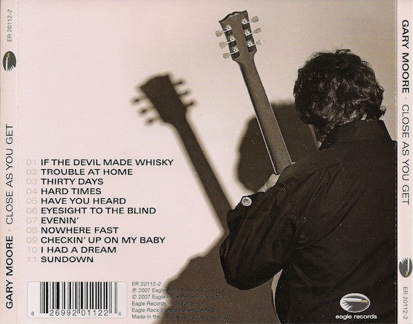 Gary Moore : Close As You Get (CD, Album, RE)