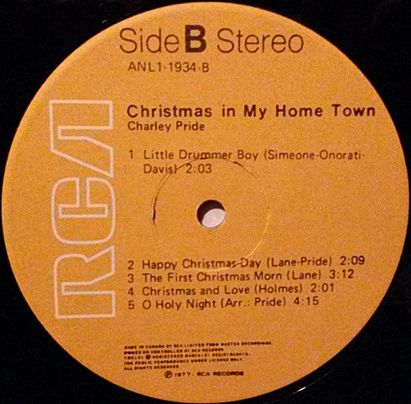Charley Pride : Christmas In My Home Town (LP, Album)