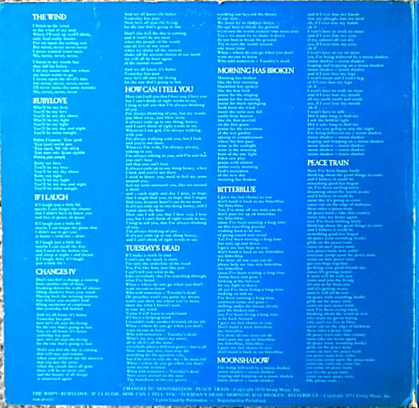 Cat Stevens : Teaser And The Firecat (LP, Album, Gat)