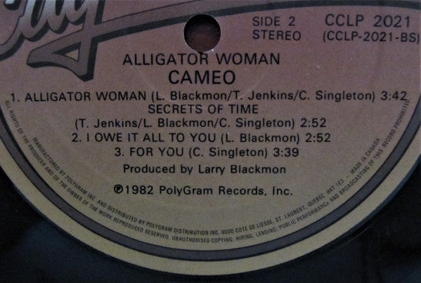 Cameo : Alligator Woman (LP, Album)