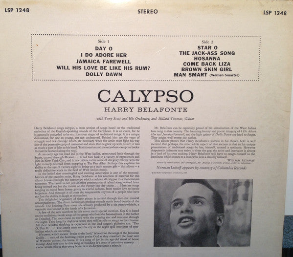 Harry Belafonte : Calypso (LP, Album)