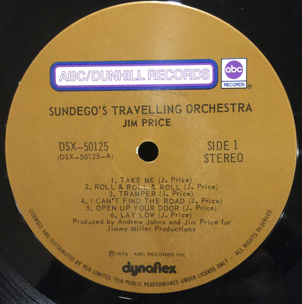 Jim Price : Sundego's Travelling Orchestra (LP, Album)