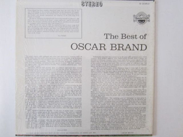 Oscar Brand : The Best Of Oscar Brand (LP, Album, Comp)