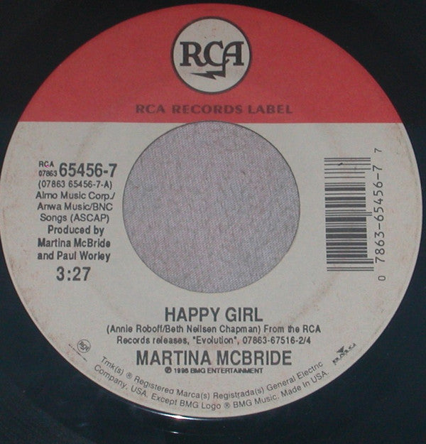 Martina McBride : Happy Girl (7")