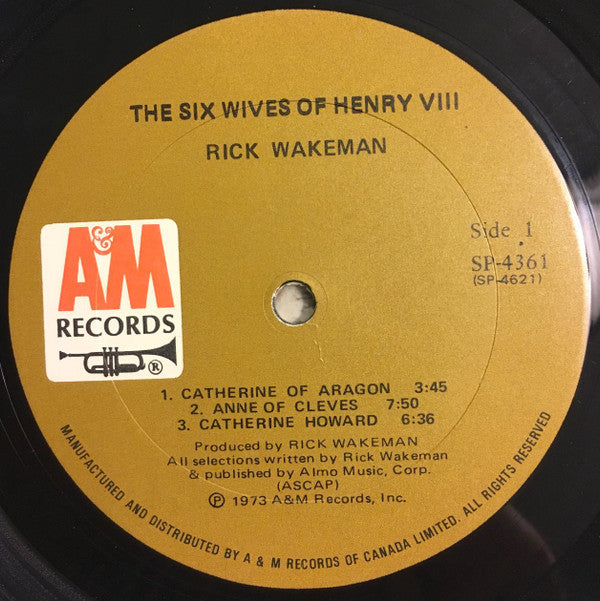 Rick Wakeman : The Six Wives Of Henry VIII (LP, Album, Gat)