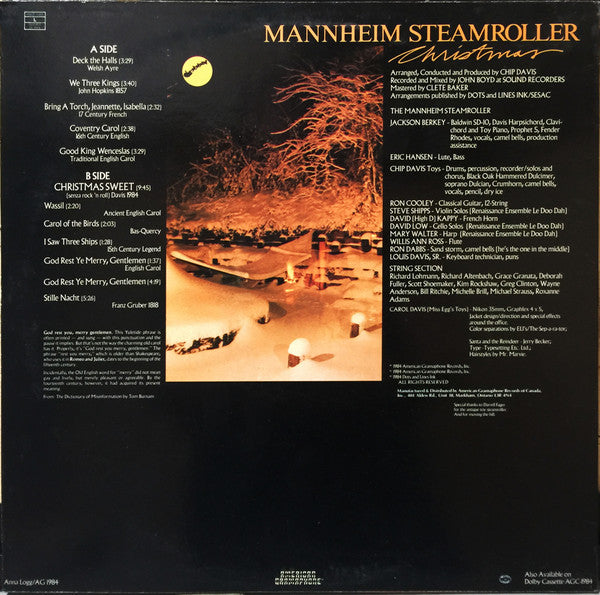 Mannheim Steamroller : Christmas (LP, Album)