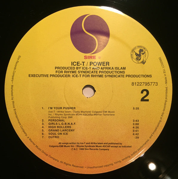 Ice-T : Power (LP, Album, RE)