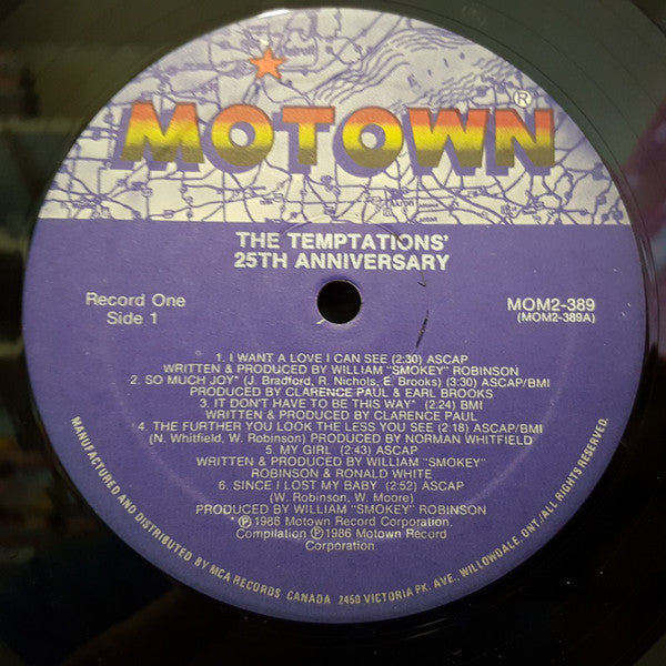 The Temptations : 25th Anniversary (2xLP, Comp)