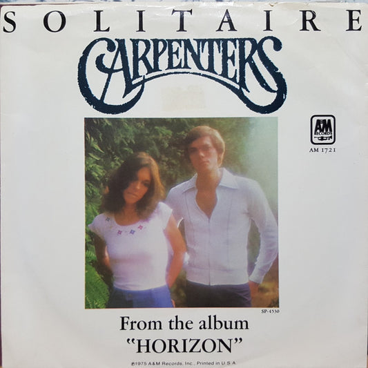 Carpenters : Solitaire (7", Single)