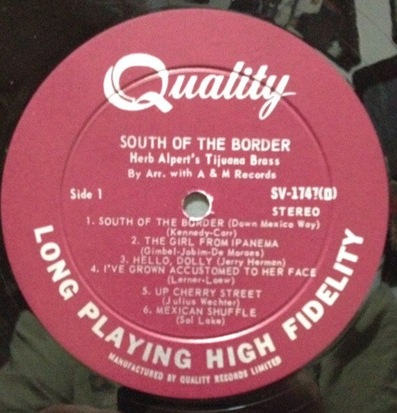 Herb Alpert & The Tijuana Brass : South Of The Border (LP, Album)