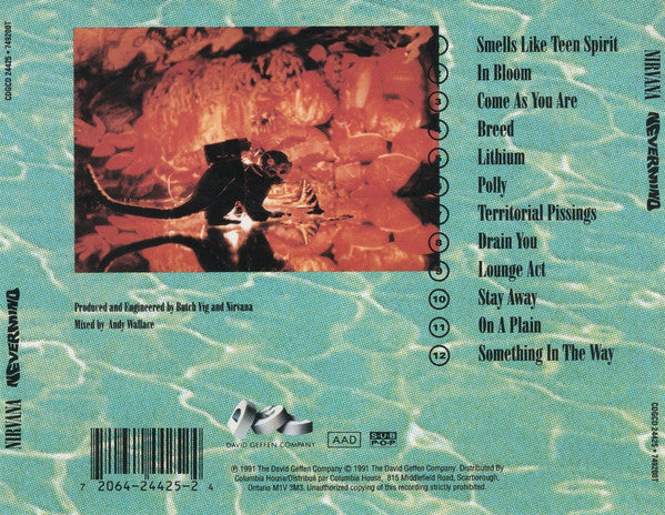 Nirvana : Nevermind (CD, Album, Club)