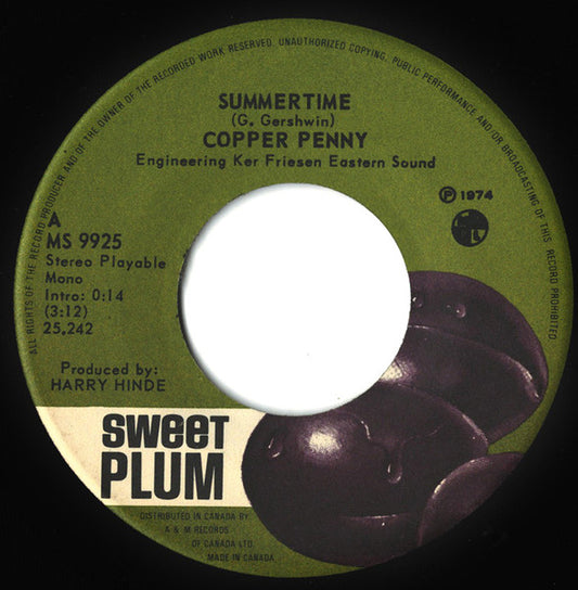 Copperpenny : Summertime (7", Single)
