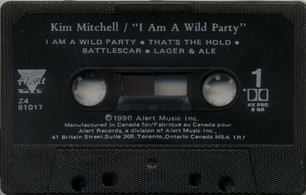 Kim Mitchell : I Am A Wild Party (Live) (Cass, Album, Dol)