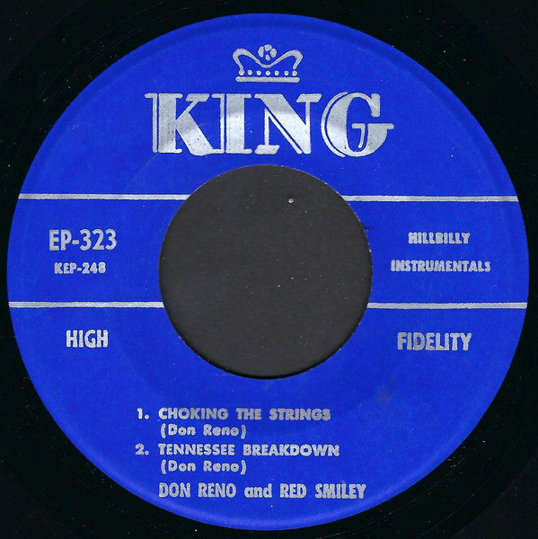Reno And Smiley : Hillbilly Instrumentals (7", EP)