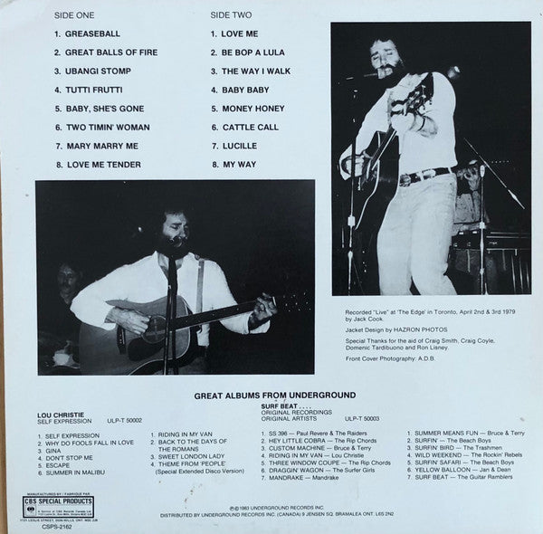 Jack Scott : Live At The Edge (LP, Album)