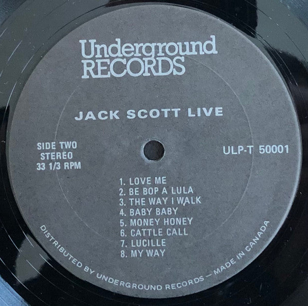Jack Scott : Live At The Edge (LP, Album)