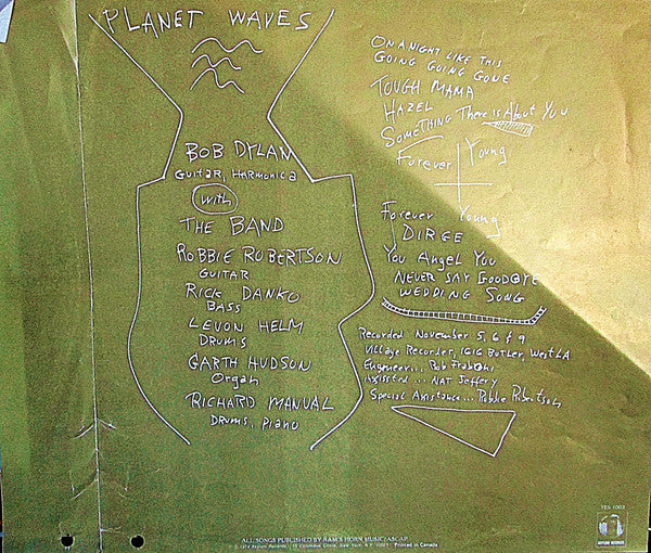 Bob Dylan : Planet Waves (LP, Album)