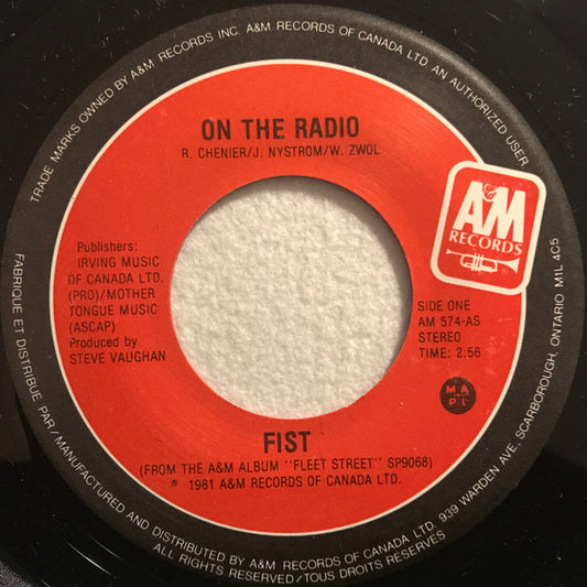 Fist : On The Radio (7", Single)