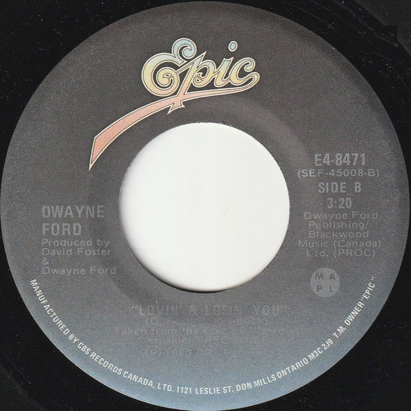 Dwayne Ford : The Hurricane (7", Single)