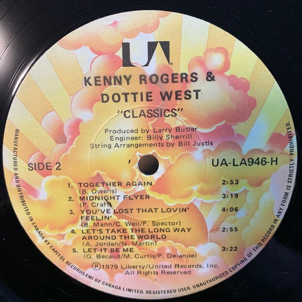 Kenny Rogers & Dottie West : Classics (LP, Album)
