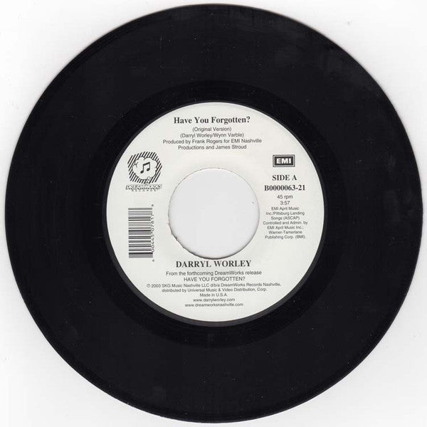 Darryl Worley : Have You Forgotten ? (7", Single)