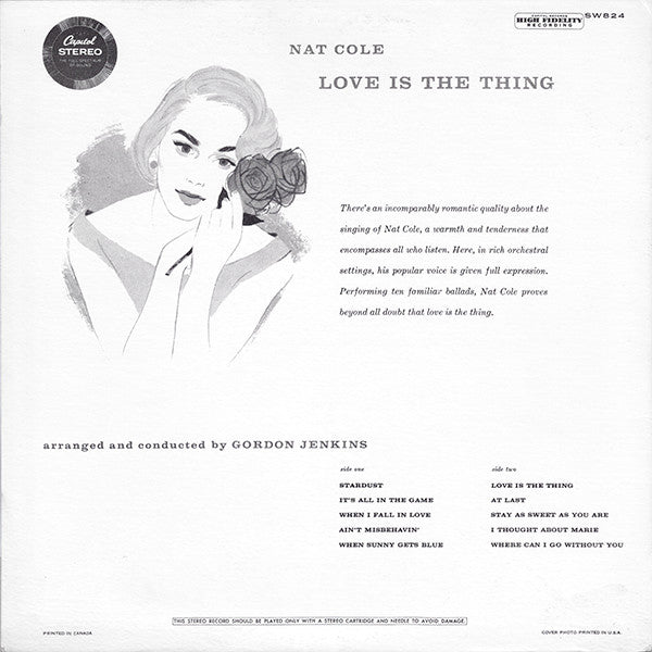 Nat King Cole : Love Is The Thing (LP, Album, RE)