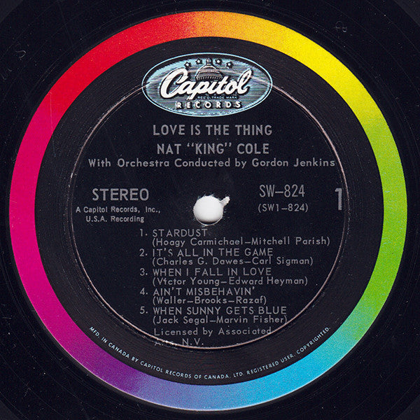 Nat King Cole : Love Is The Thing (LP, Album, RE)
