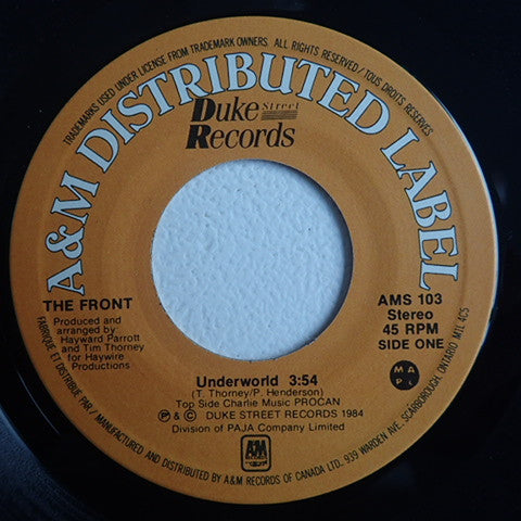 The Front : Underworld (7", Single)