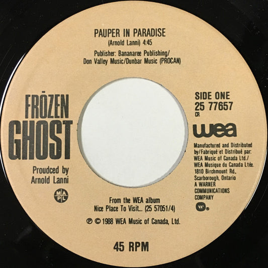 Frōzen Ghōst : Pauper In Paradise (7", Single)