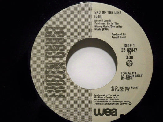 Frōzen Ghōst : End Of The Line (7", Single)