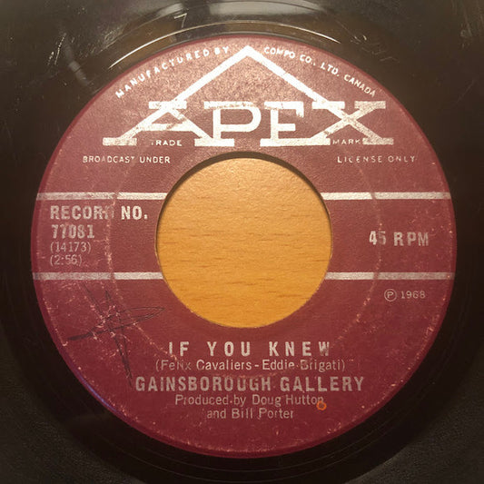 The Gainsborough Gallery : If You Knew (7", Single)