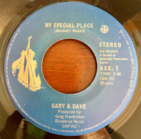 Gary & Dave : Here It Comes Again (7", Single)