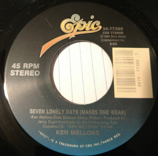 Ken Mellons : Lookin' In The Same Direction (7", Single)